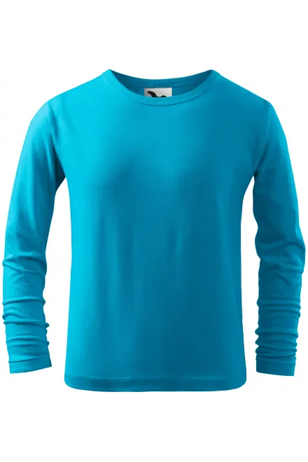 T-shirt manches longues pour enfants - turquoise, 134 cm / 8 ans