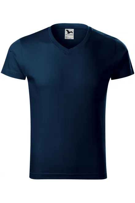 T-shirt moulant homme - bleu foncé, L