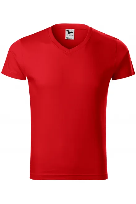 T-shirt moulant homme - rouge, L