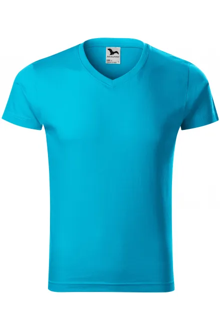 T-shirt moulant homme - turquoise, L