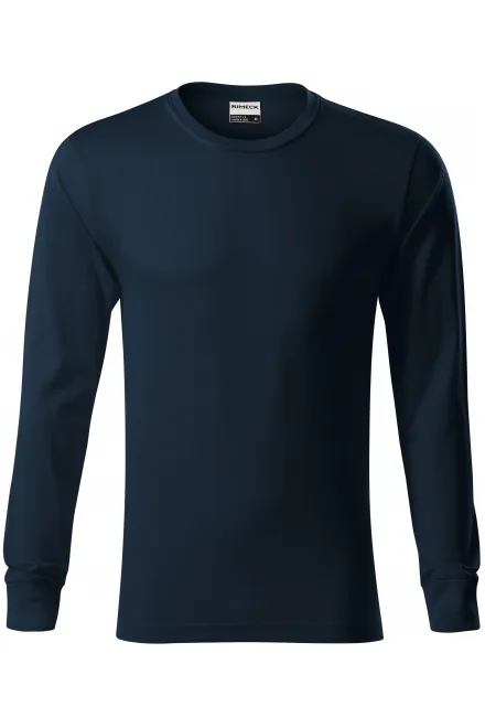 T-shirt résistant à manches longues pour hommes - bleu foncé, XL