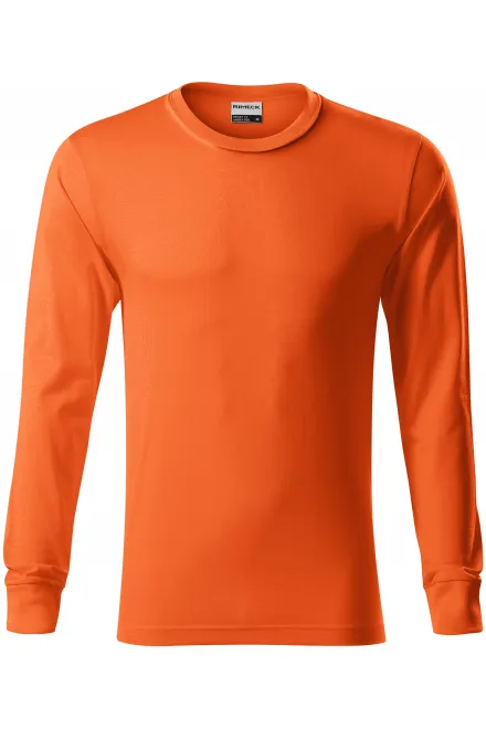T-shirt résistant à manches longues pour hommes - orange, XL