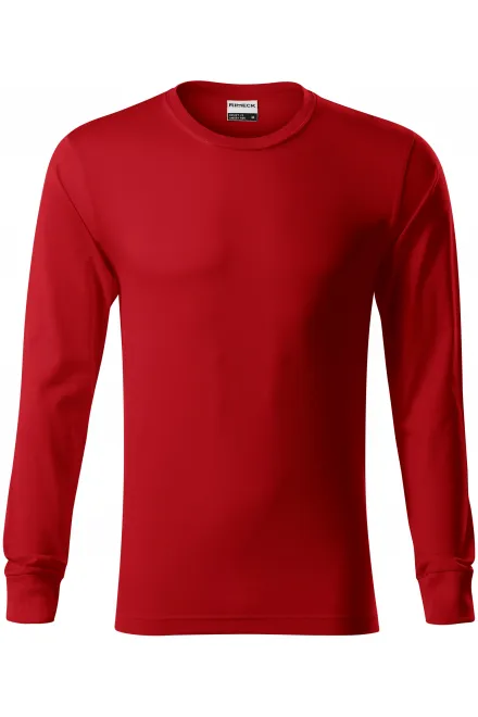 T-shirt résistant à manches longues pour hommes - rouge, XL
