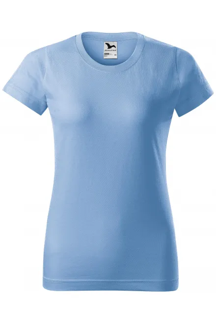 T-shirt simple femme - bleu ciel, XS