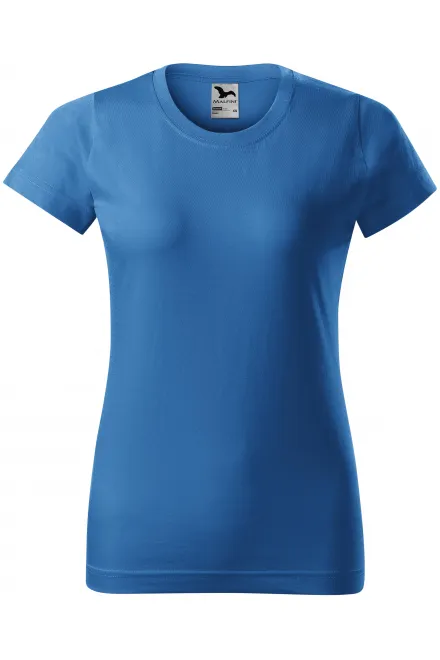 T-shirt simple femme - bleu clair, XS