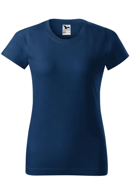 T-shirt simple femme - bleu nuit, XS