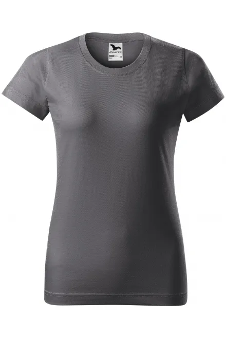 T-shirt simple femme - gris acier, XS