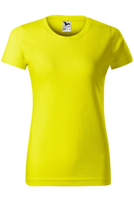 T-shirt simple femme - jaune citron, XS