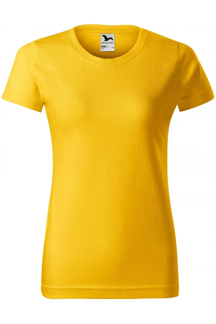T-shirt simple femme - jaune, XS