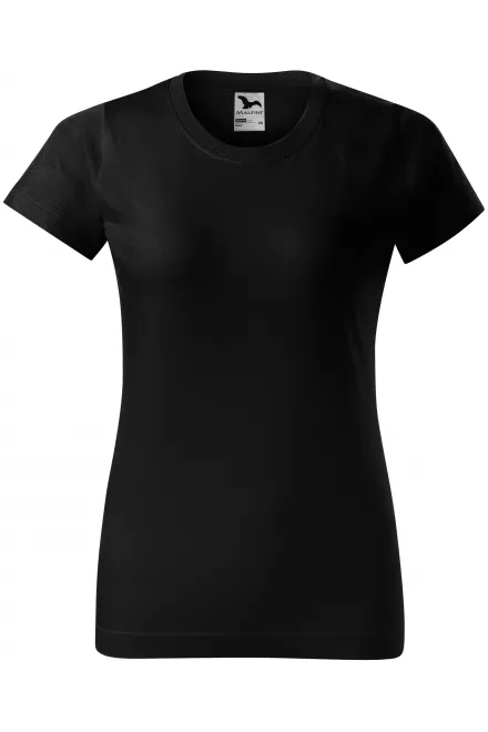 T-shirt simple femme - noir, XS