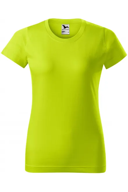 T-shirt simple femme - vert citron, XS