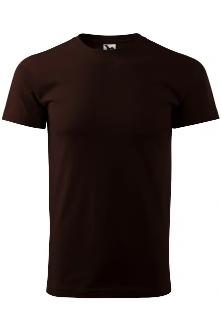 T-shirt simple homme - café, L