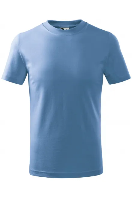 T-shirt simple pour enfants - bleu ciel, 134 cm / 8 ans