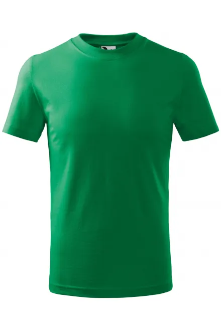 T-shirt simple pour enfants - herbe verte, 134 cm / 8 ans