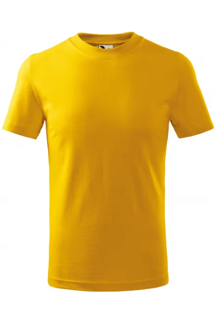 T-shirt simple pour enfants - jaune, 134 cm / 8 ans
