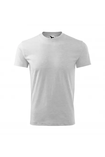 T-shirt simple pour enfants - marbre gris clair, 134 cm / 8 ans