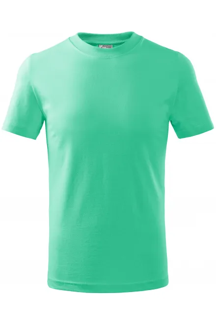 T-shirt simple pour enfants - menthe, 134 cm / 8 ans