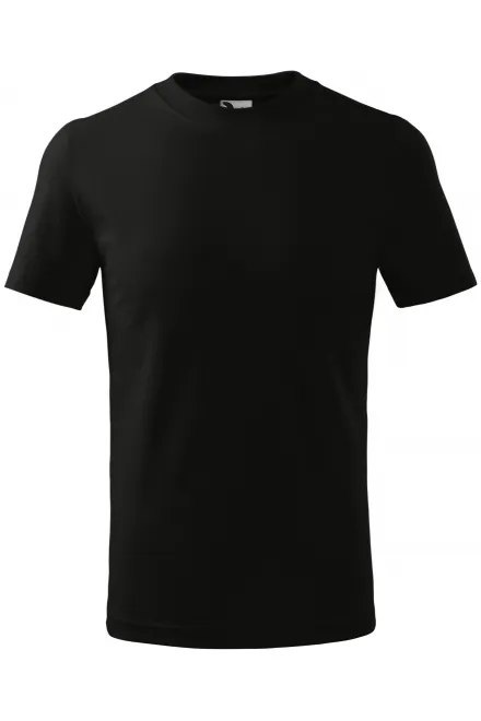T-shirt simple pour enfants - noir, 134 cm / 8 ans