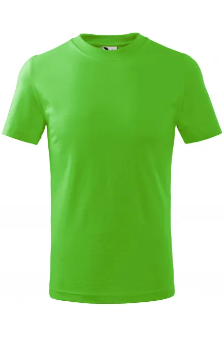T-shirt simple pour enfants - Pomme verte, 134 cm / 8 ans