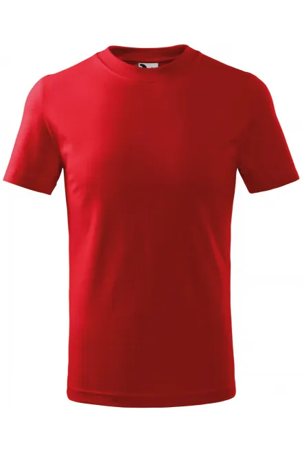 T-shirt simple pour enfants - rouge, 134 cm / 8 ans