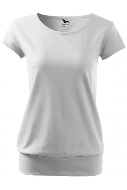 T-shirt tendance pour femme - blanche, XL