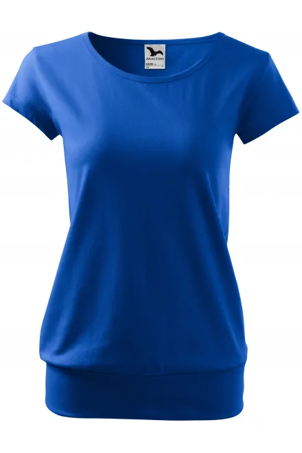 T-shirt tendance pour femme - bleu royal, XL