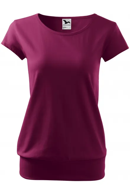 T-shirt tendance pour femme - fuchsia, XL