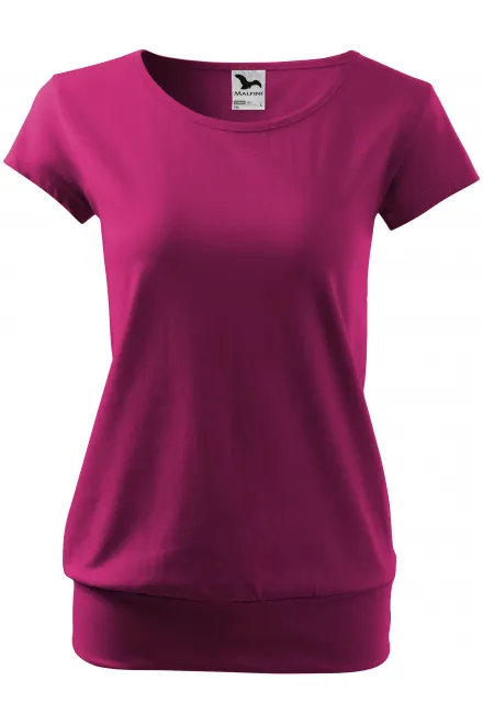 T-shirt tendance pour femme - fuchsia, XL