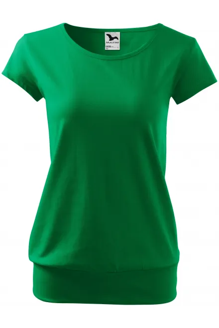 T-shirt tendance pour femme - herbe verte, XL
