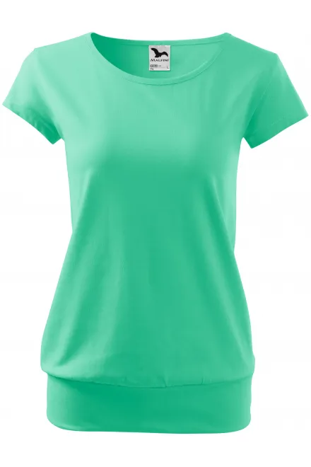 T-shirt tendance pour femme - menthe, XL