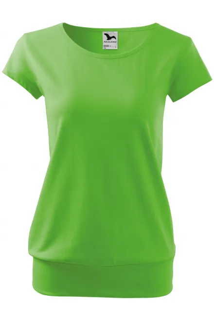 T-shirt tendance pour femme - Pomme verte, XL