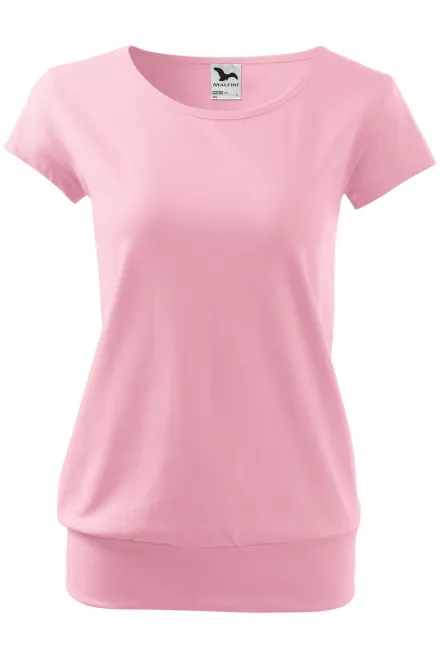 T-shirt tendance pour femme - rose, XL