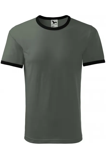 T-shirt unisexe contrasté - ardoise sombre, S