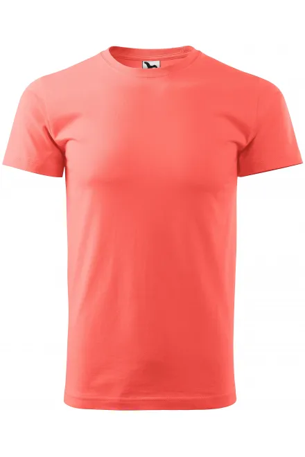 T-shirt unisexe plus épais - corail, M