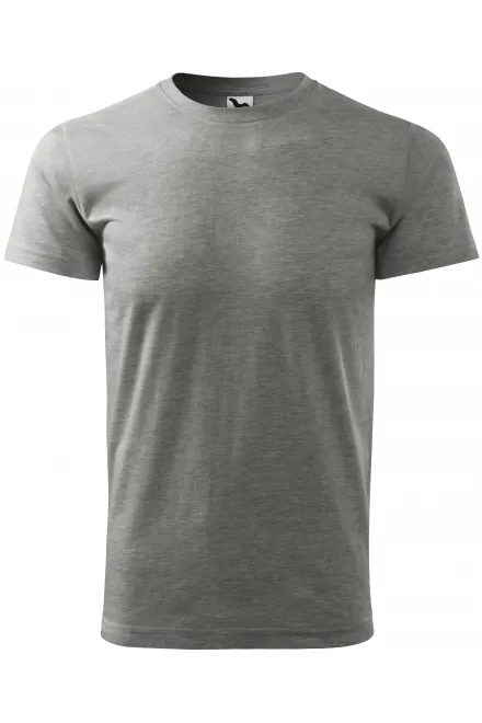 T-shirt unisexe plus épais - marbre gris foncé, M