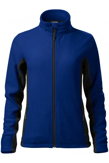 Veste contrastée en molleton pour femme - bleu royal, M