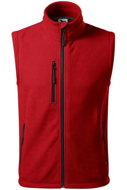 Veste polaire contrastée - rouge, XS