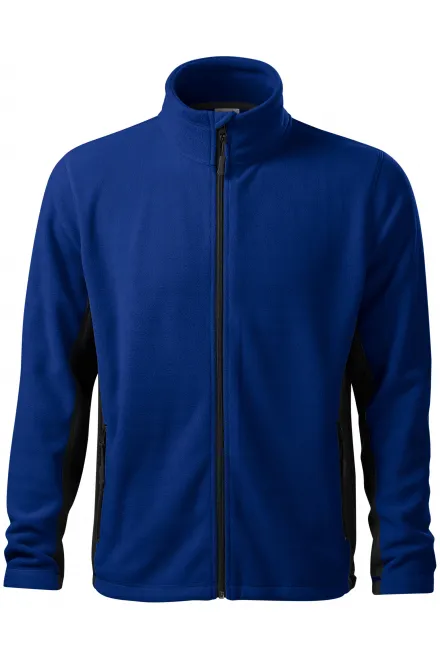 Veste polaire homme contrastée - bleu royal, 4XL