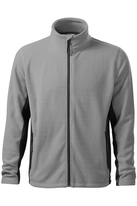 Veste polaire homme contrastée - gris clair, 4XL