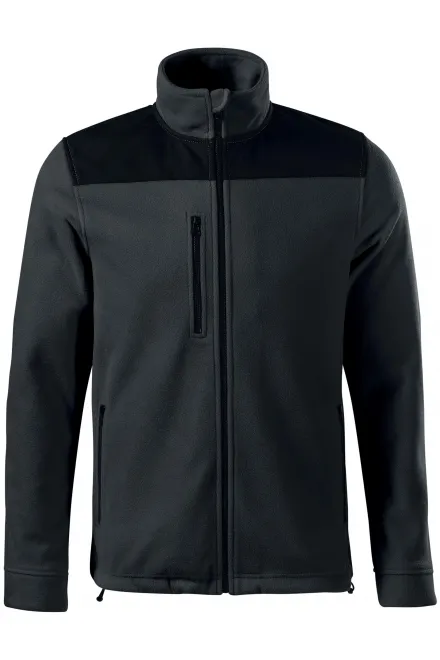 Veste polaire unisexe chaude - gris ébène, XL