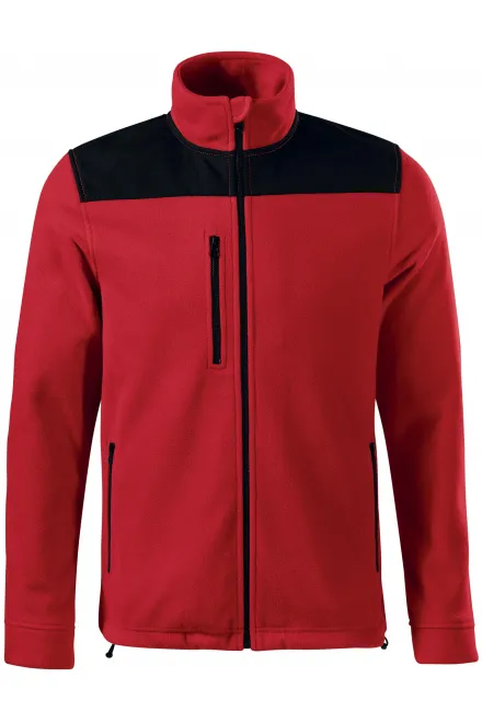 Veste polaire unisexe chaude - rouge, XL